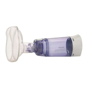 Respironics OptiChamber Diamond Chamber for Inhalers + Medium Mask (Paediatric)