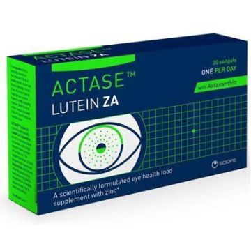 Actase Lutein ZA Eye Health Food Supplement with Zinc x 30 Softgels