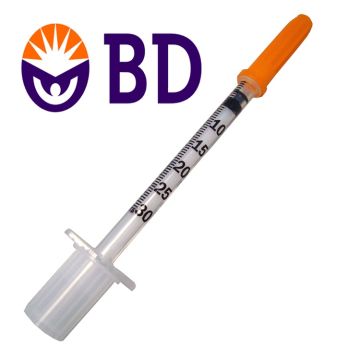 BD Micro-Fine Syringes DEMI U100 0.3ml 30G x 8mm (x100)