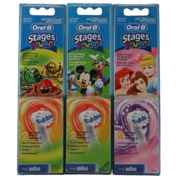 Braun Oral-B Stages Kids Toothbrush Refill Heads (x2)