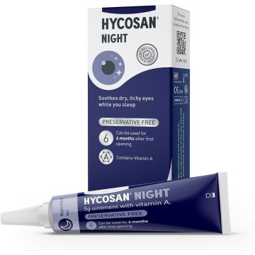 Hycosan Night 5g Eye Ointment with Vitamin A