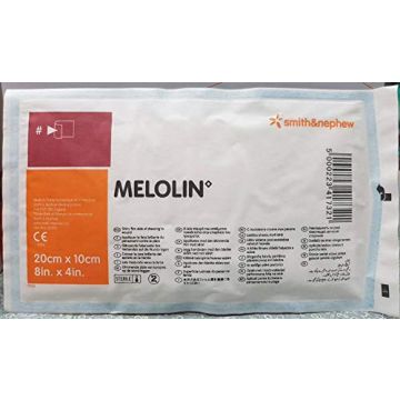 Melolin Low Adherent Absorbent Cushioned Dressing 20 cm x 10 cm - (box of 100)
