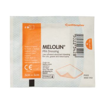 Melolin Cushioned Dressing Pads 5cm x 5cm (box of 100)