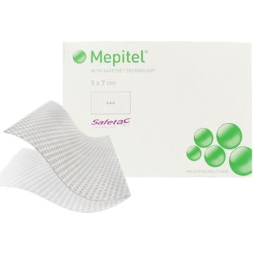 Mepitel Silicone Wound Contact Layer Dressings 5cm x 7cm (x5)