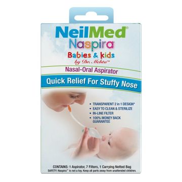 NeilMed Naspira Nasal-Oral Aspirator For Babies & Kids