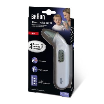 Braun ThermoScan 3 3030 High Speed Digital Compact Ear Thermometer