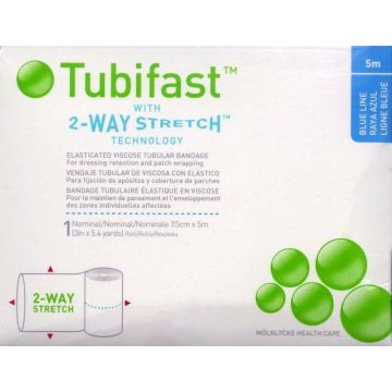 Tubifast 2-Way Stretch Blue Bandage 7.5cm x 5m