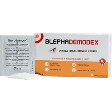 BlephaDemodex Daily Eyelid Cleansing for Demodex Blepharitis (x30 Wipes)