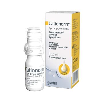 Cationorm Preservative-Free Eyedrops For Dry Eye 10ml