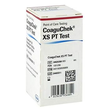 Roche CoaguChek XS PT Test Strips For Self Testing (x24)