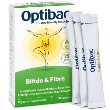 Optibac Probiotics Bifido & Fibre Sachets 10