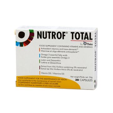 Nutrof Total Food Supplement Containing Vitamins and Minerals (x30 Capsules)