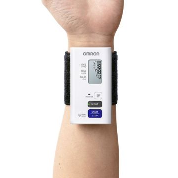 Omron NightView Silent Automatic Wrist Blood Pressure Monitor HEM-9601T-E3