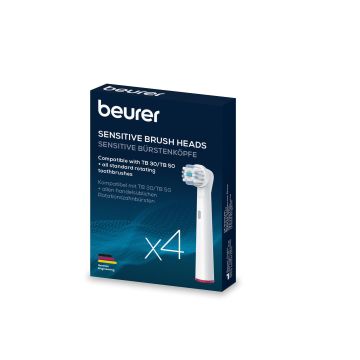 Beurer TB30 TB50 Replacement Brush Heads Sensitive x 4