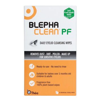 Blephaclean PF Sterile Ready To Use Wipes For Blepharitis & Dry Eye (x20 Wipes)