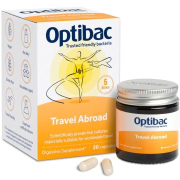Optibac Probiotics Travel Abroad Capsules 20