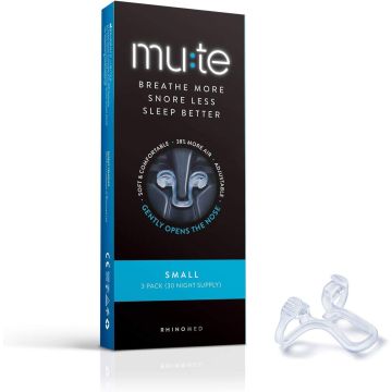 MUTE Nasal Dilator for Better Breathing and Snoring Reduction - Small (x3)