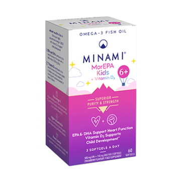 Minami MorEPA KIDS 6+ Omega-3 & Vitamin D3 Softgels (x60)