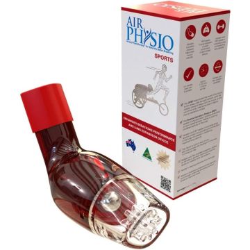 AirPhysio Sports Athletes Fitness Device Enhanced Breathing Performance and Lung Expansion