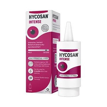 Hycosan Intense Preservative-Free Lubricating Eye Drops 7.5ml