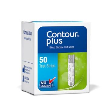 Contour PLUS Blood Glucose Test Strips For Glucose Meters (x50)
