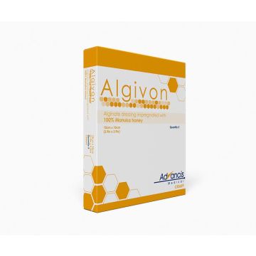 Advancis Algivon Alginate Dressing with 100% Manuka Honey 10cm x 10cm (x5) CR3659