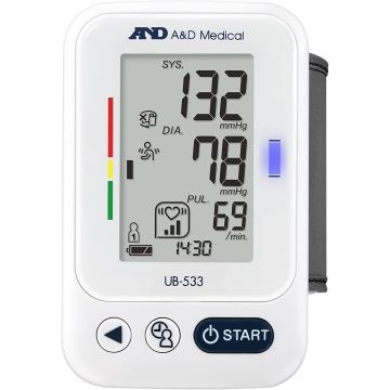 A&D UB-533 Wrist Blood Pressure Monitor With AFib Detection