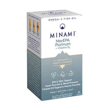 Minami MorEPA Platinum Elite +1000 IU Vitamin D3 Softgels (x60)