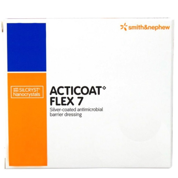 Acticoat Flex 7 Dressings with Silcryst Nanocrystals 10cm x 12.5cm (x5) 66800397